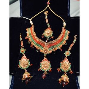 Indian Jewelry Set Indian Necklace Earrings Bridal
